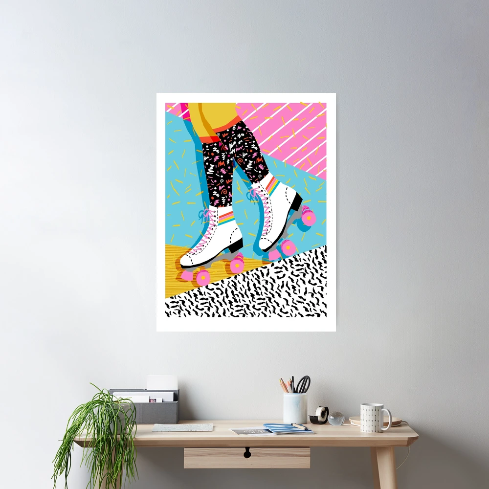 Vintage 80s fashion style seamless hi-res stock photography