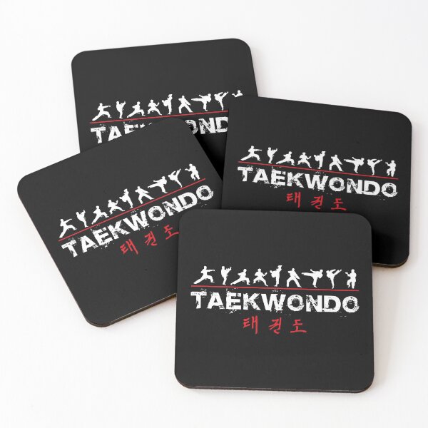 Item preview, Taekwondo Text and Fighters White designed and sold by DCornel.