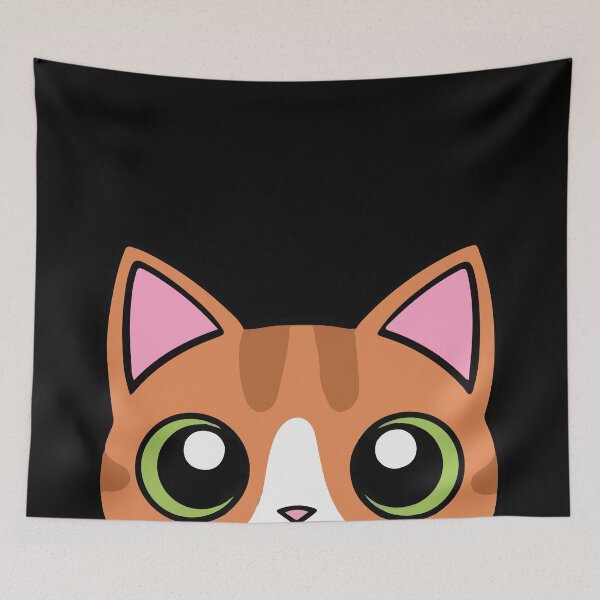 Item preview, Orange Tabby Cat Peeking Peeker designed and sold by KaydenLee.