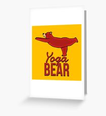 Yoga Bear Greeting Card