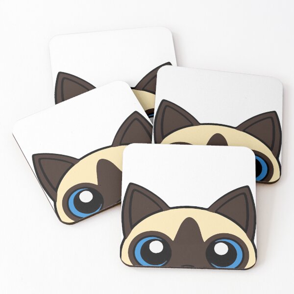 Item preview, Siamese Cat Peeking Peeker designed and sold by KaydenLee.
