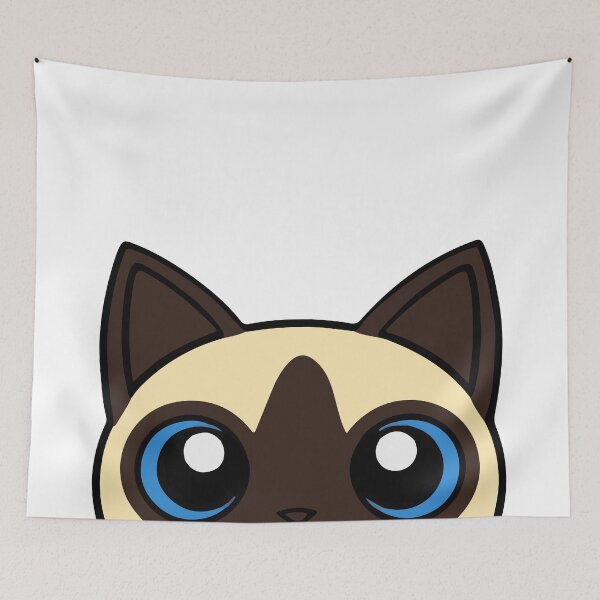 Item preview, Siamese Cat Peeking Peeker designed and sold by KaydenLee.