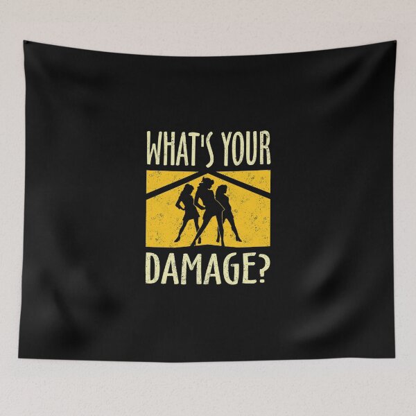 Item preview, What's Your Damage Classic T-Shirt designed and sold by mlqeva.