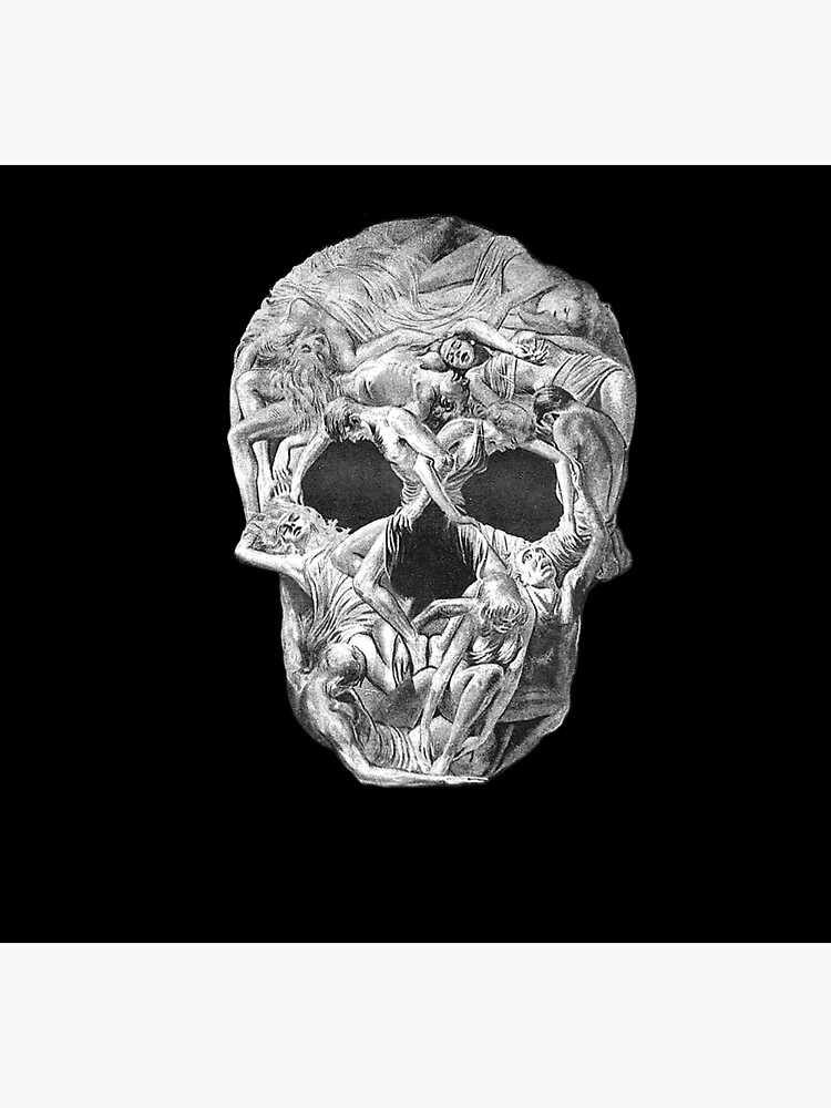 DimMoire creepy skull スカル カットソー Creepy cyborg skull cyber punk art t-shirt | tostadora