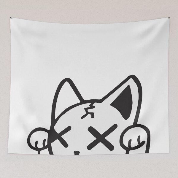 Item preview, Ghost Cat Peeking Peeker Halloween designed and sold by KaydenLee.