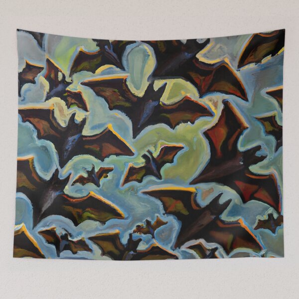 Item preview, Bats Flying Out of a Book designed and sold by priddypaintings.