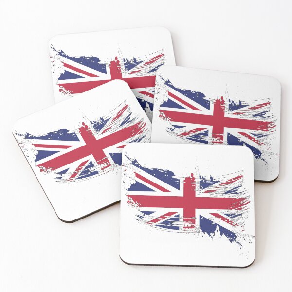 Item preview, United Kingdom Flag Brush Splatter designed and sold by DCornel.