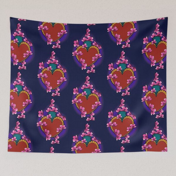 Item preview, Sacred heart with cherry blossom confetti designed and sold by TheInkSmith.
