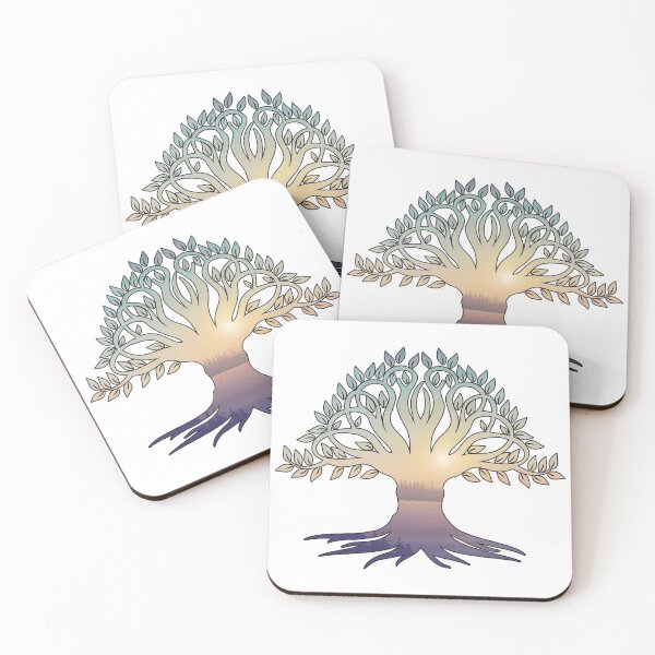 Item preview, Sunrise Over The Water Celtic Tree designed and sold by damonasplace.