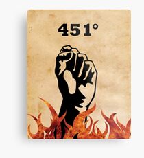 Fahrenheit 451 - Ray Bradbury Metal Print