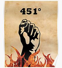 Fahrenheit 451 - Ray Bradbury Poster