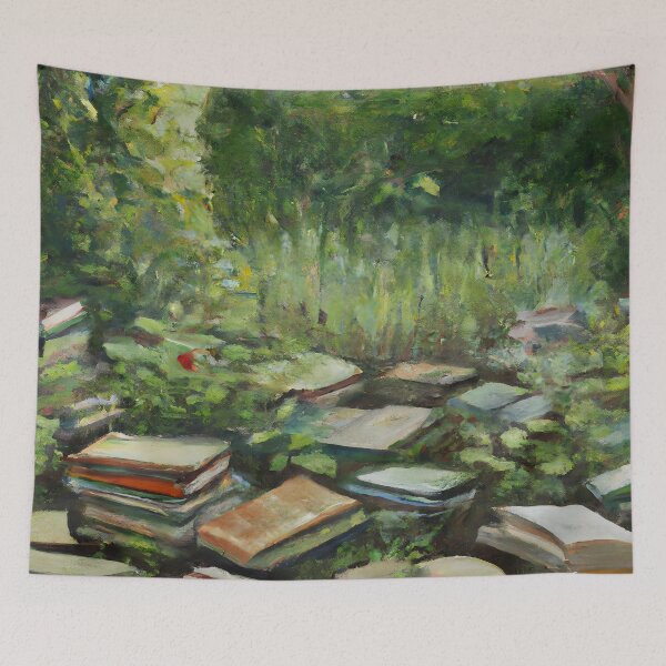 Item preview, Garden of Books designed and sold by priddypaintings.