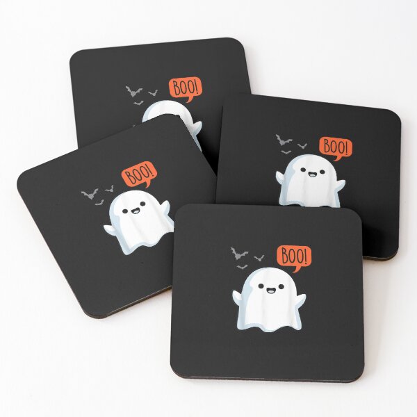 Item preview, Cute Ghost Saying Boo Ghost Spooky Bats Halloween Costume T-Shirt designed and sold by AulenbachRoss.
