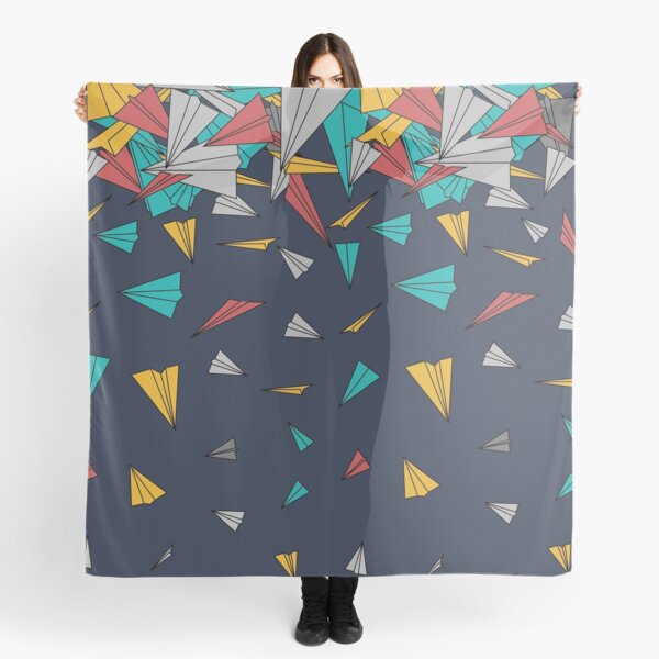 Flying paper planes Scarf