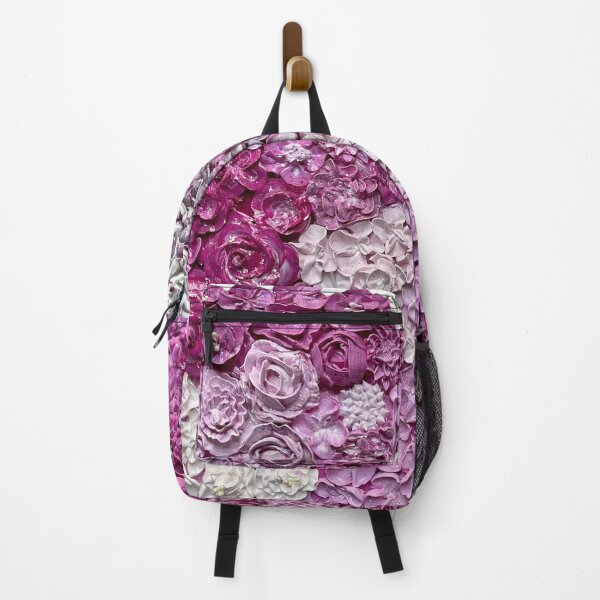 Item preview, Floral Pink Magenta Acrylic Textured Painting designed and sold by Dorsadaf M.