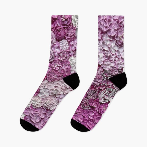 Item preview, Floral Pink Magenta Acrylic Textured Painting designed and sold by Dorsadaf M.