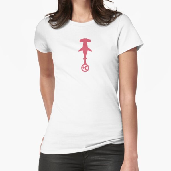 Hammerhead (pink) Fitted T-Shirt