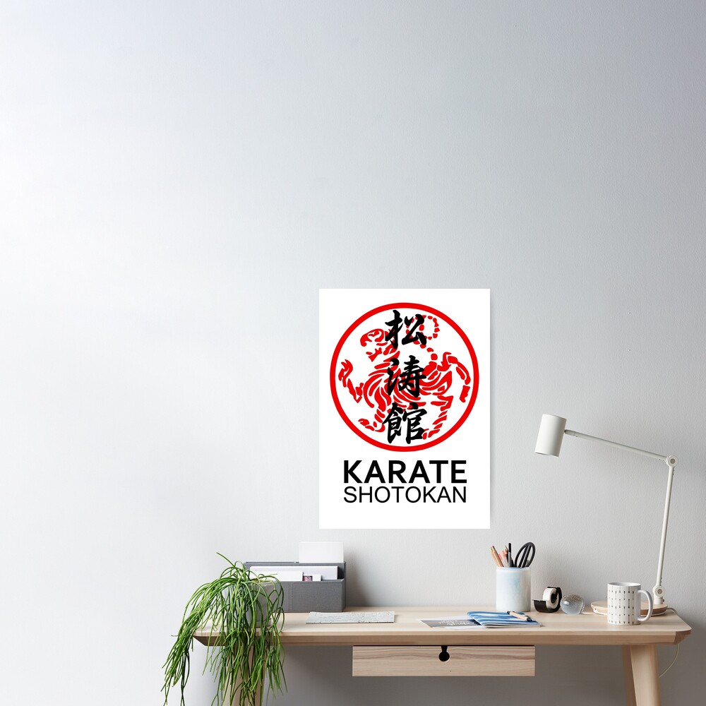 Shotokan Karate Symbol And Kanji Poster For Sale By Dcornel Redbubble