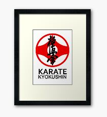 Kyokushin Karate Kanji and Symbol Framed Print