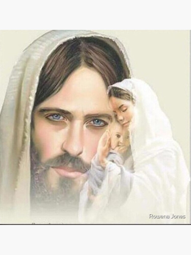 "Jesus Christ with Mother Mary Baby Jesus 2" Sticker for Sale by