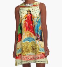 CUBAN CIGAR; Vintage Advertising Awards Print A-Line Dress
