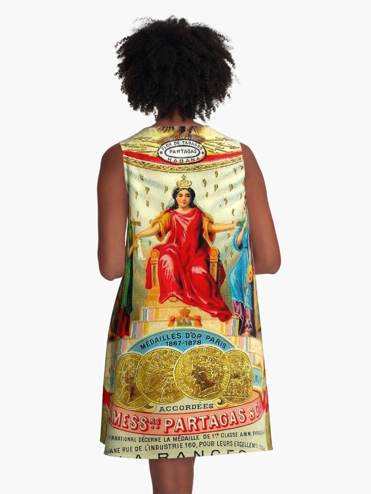 Thumbnail 3 of 4, A-Line Dress, CUBAN CIGAR; Vintage Advertising Awards Print designed and sold by posterbobs.