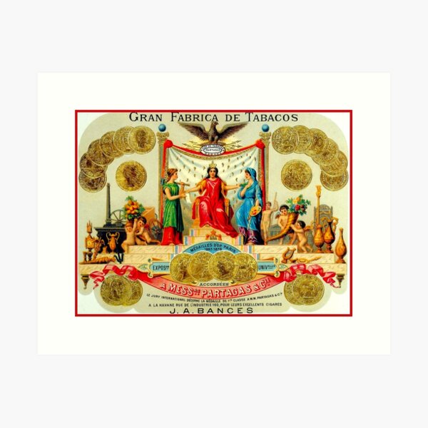 Artikel-Vorschau von KUBANISCHE ZIGARRE; Vintage-Werbungspreis-Druck, designt und verkauft von posterbobs.