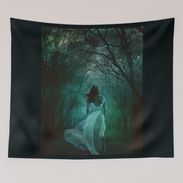 Item preview, Beautiful Woman Walking in Creepy Forest designed and sold by SushiAnn.