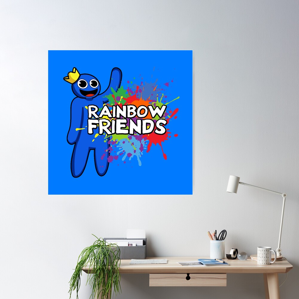 Rainbow Friends Paint Splatter Sticker for Sale by TheBullishRhino