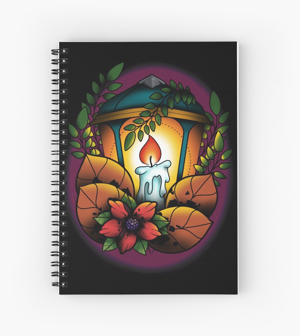 Neo Traditional Lantern Tattoo Design