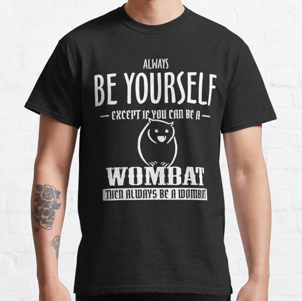 Vista previa del artículo con la obra «Wombat Sé siempre tú mismo excepto si puedes serlo», diseñado y vendido por Sankiloeti.