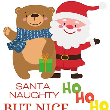 Nice Naughty I Tried - Santa's Naughty List, Funny Christmas | Art Board  Print