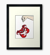 Brave crab... Framed Print