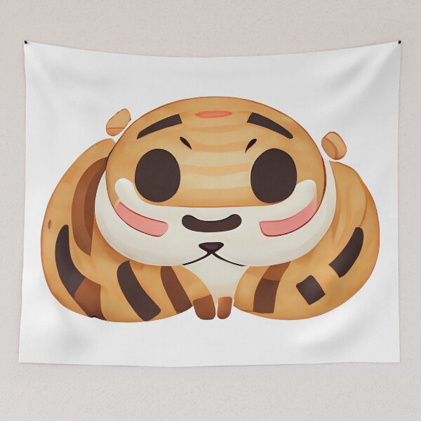 Item preview, Tiger emoji emoticon  - Created by Artificial Intelligence designed and sold by Created-by-AI.