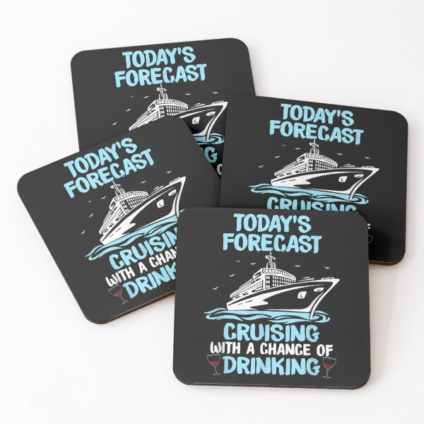 Item preview, 84.Today's Forecast Cruising With A Chance Of Drinking T-Shirt designed and sold by Johnnancaster.