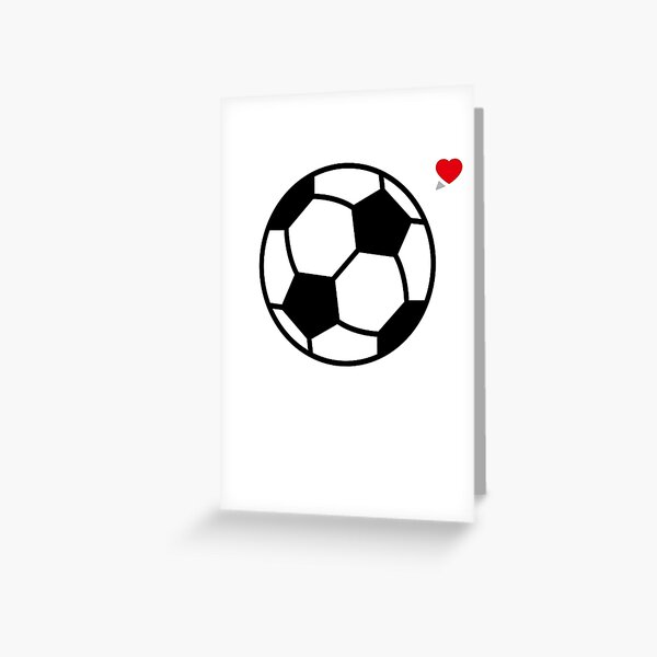 "Fußball Liebe (Fußball Liebe)" Grußkarte von poweroflove Redbubble