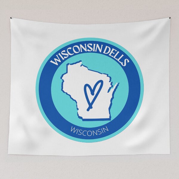 Item preview, WISCONSIN DELLS -  WISCONSIN - BLUE LOVE designed and sold by jrno11.