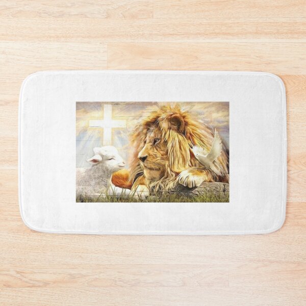 Item preview, The Lion The Lamb White Dove and the cross designed and sold by Rowena Jones.