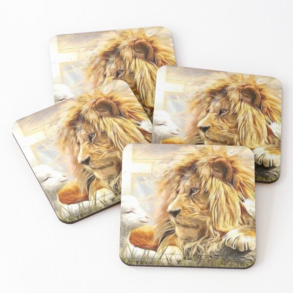 Item preview, The Lion The Lamb White Dove and the cross 2 designed and sold by Rowena Jones.