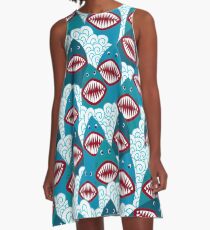 Angry Sharks A-Line Dress