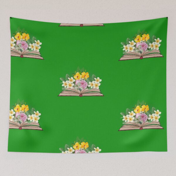 Item preview, Drawing open book with flowers designed and sold by pookamon14.