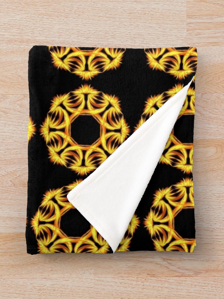 Thumbnail 3 of 6, Throw Blanket, Fire star designed and sold by RomeoAzahar.