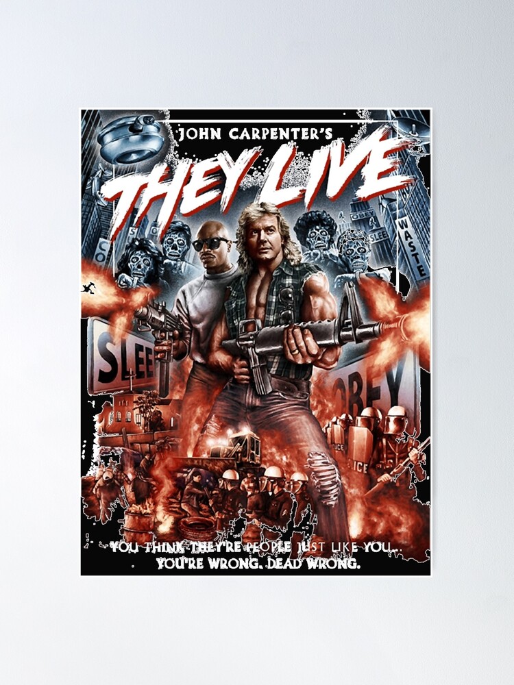 Original They Live Movie Poster - Vintage Movie Poster - John Carpenter
