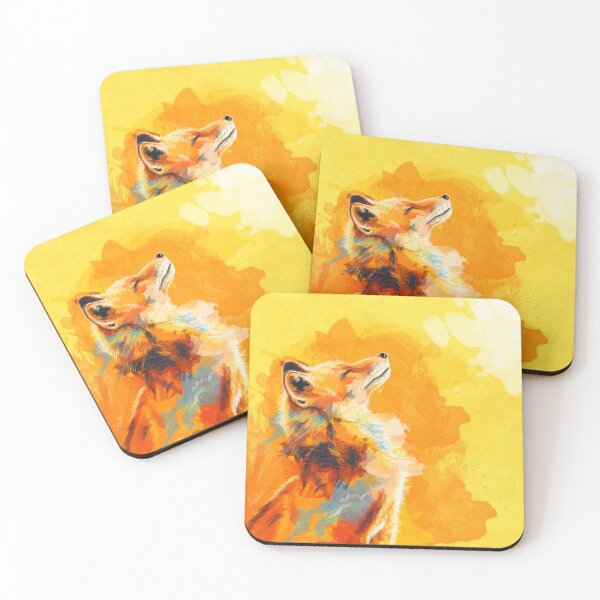 Item preview, Blissful Light - Fox illustration inspirational designed and sold by Flo Art Studio.