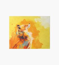 Glückseliges Licht - Fox-Illustration, Tierporträt, inspirierend Galeriedruck