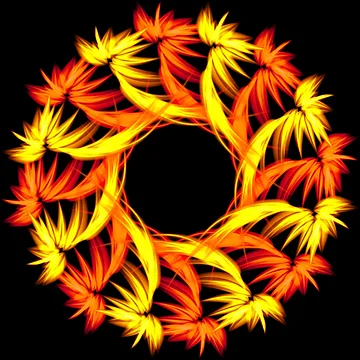 Artwork thumbnail, fire mandala by Meo Design
