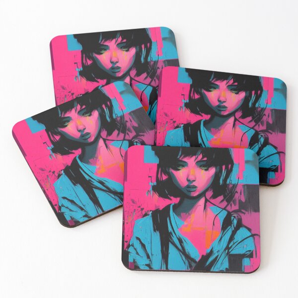 Item preview, Neon Glitch Girl designed and sold by ZombiePepper.