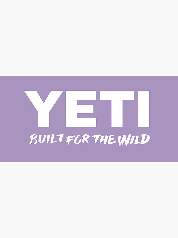 Purple Yeti Cooler Sticker Poster for Sale by brookehend