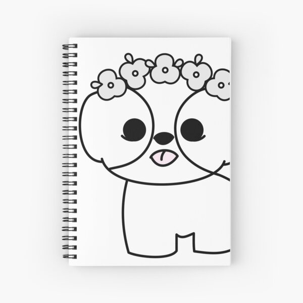 Shih Tzu Puppy with Flower Crown Spiral Notebook