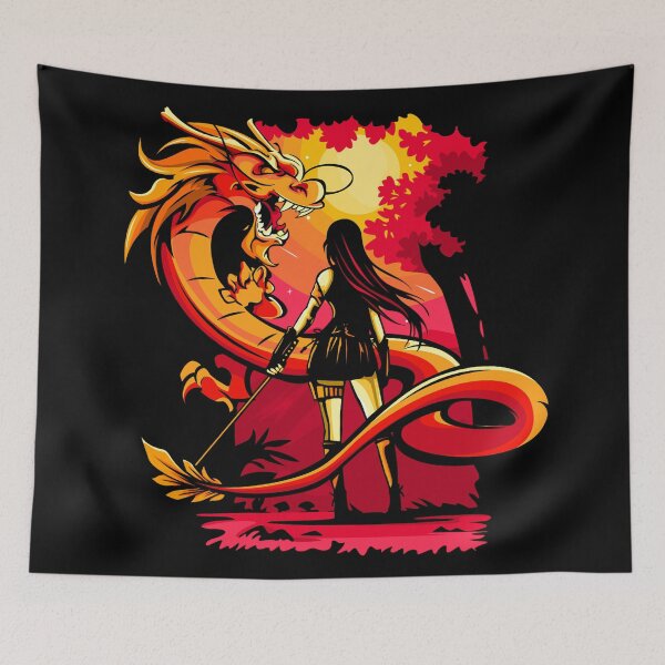 Item preview, Girl Samurai Silhouette designed and sold by brendanre.